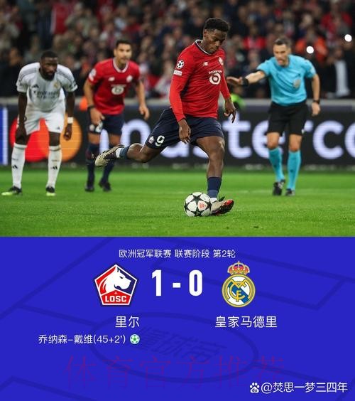 欧冠-皇马0-1里尔 卡马文加送点姆巴佩替补零射门